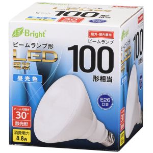オーム電機 OHM オーム電機 LED電球 ビームランプ形 散光形 100形相当 E26 昼光色 06-3124 LDR9D-W20/100W