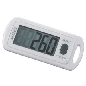 オーム電機 OHM オーム電機 HB-K168-W 3Dセンサー搭載 歩数計 ホワイト 08-0075
