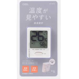 オーム電機 OHM オーム電機 HB-T03B-W 温湿度計 ホワイト