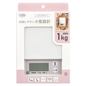 オーム電機 OHM オーム電機 COK-S101-P クッキングスケール 1kg計 ピンク