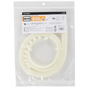 オーム電機 OHM オーム電機 ワイドタイ 830 10本入り 白 WLT-830-W 10P 09-1763
