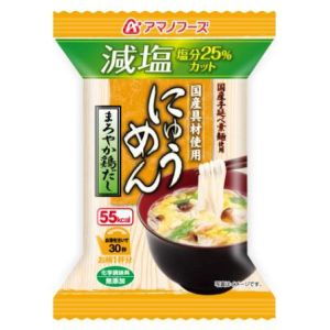 アマノフーズ アマノフーズ にゅうめん 減塩まろやか鶏だし 14.5g フリーズドライ