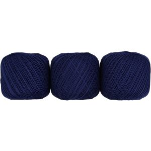 オリムパス オリムパス エミーグランデ レース糸 合細 Col.357 ブルー系 50g 約218m ｘ 3玉セット EMMY-357