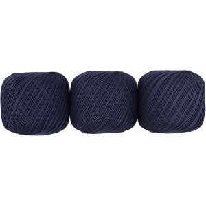 オリムパス オリムパス エミーグランデ レース糸 合細 Col.318 ブルー系 50g 約218m ｘ 3玉セット EMMY-318
