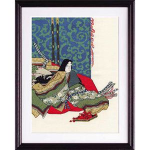 オリムパス オリムパス クロスステッチ 刺しゅうキット 日本の美 名作選 秋好中宮図 尾形光琳作 ベージュ 7186