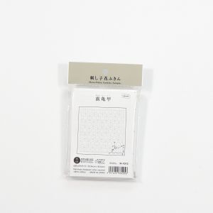 オリムパス オリムパス 刺し子 花ふきん布 パック H-1013 白 霰亀甲