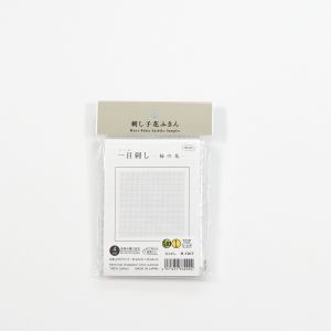 オリムパス オリムパス 刺し子 花ふきん布 パック H-1017 白 柿の花