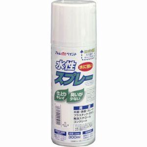 アトムペイント アトムペイント 00001-09501 水性スプレー 300ML ホワイト