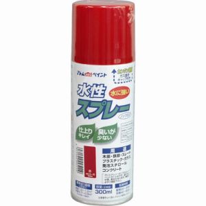 アトムペイント アトムペイント 00001-09511 水性スプレー 300ML 赤