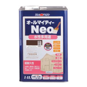 アトムペイント アトムペイント 水性オールマイティーネオ 14L マロンブラウン