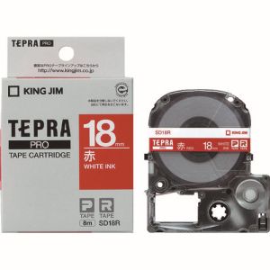 キングジム KING JIM キングジム SD18R テプラPRO テープカートリッジテープ カラーラベル