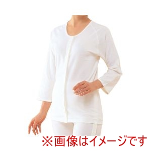 神戸生絲 神戸生絲 202151 ワンタッチ肌着 婦人用 前開き7分袖 No.50 S オフホワイト