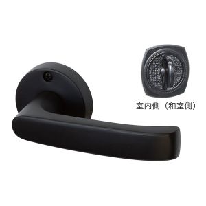 川口技研 川口技研 JL-24-2M-ZB Jレバーハンドル ジェイレバーハンドル 黒 B S 65mm