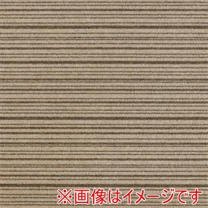 大島屋 大島屋 STCS-01 日本製タイルカーペット ストライプベージュ 50×50cm メーカー直送 代引不可 北海道沖縄離島不可