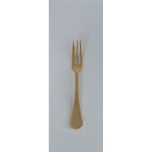 小林工業 小林工業 ラッキーウッド No.38400 18-10 ステンレス フレンチアクセント金仕上 ケーキフォーク 139x16