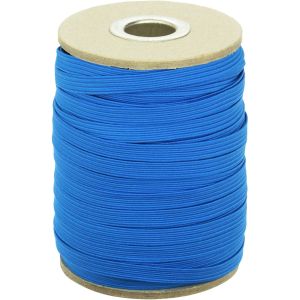 川村製紐工業 金天馬 ネオンカラーゴム 平ゴム 6mm 50m巻 ボビン巻 ネオンブルー KW93074 川村製紐工業