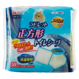 ジェックス GEX ジェックス ヒノキア 正方形ラビレット専用 トイレシーツ 30枚 うさぎ ウサギ トイレタリー