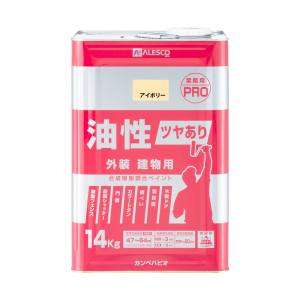 カンペハピオ KANSAI カンペハピオ 油性ツヤあり建物用PRO アイボリー 14kg