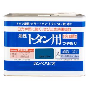 カンペハピオ KANSAI カンペハピオ 油性トタン用 スカイブルー 7L