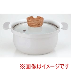 カクセー Kakusee カクセー コロント IH対応セラミックコーティング深型卓上鍋 18cm アイシーグレー CT-28