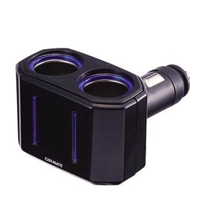 カーメイト CARMATE カーメイト CT779 ダイレクト2連首振りソケット 黒