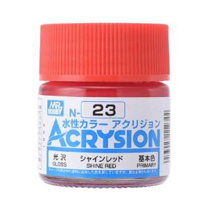 GSIクレオス ミスターホビー N023 新水性カラー アクリジョンカラー シャインレッド GSI クレオス
