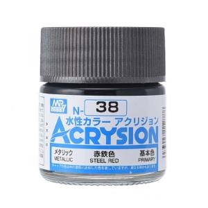 GSIクレオス ミスターホビー N038 新水性カラー アクリジョンカラー 赤鉄色 GSI クレオス