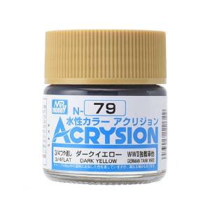 GSIクレオス ミスターホビー N079 新水性カラー アクリジョンカラー ダークイエロー GSI クレオス