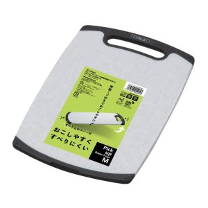 新輝合成 トンボ TONBO 新輝合成 おこしやすいラバー付耐熱抗菌まな板 石目調 M