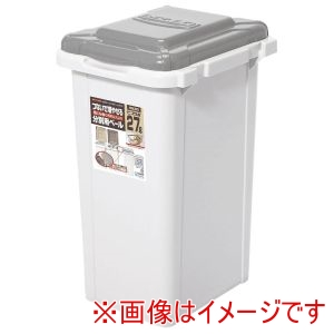 サンコープラスチック サンコープラスチック ジョイント式ゴミ箱 ビスダボ 27L ライトグレー