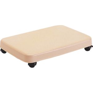 サンコープラスチック サンコープラスチック ラクゴロ L ベージュ キャスター付平台車