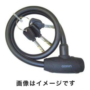 五輪工業 ゴリン GORIN ゴリン GR ウェーブワイヤー錠 60cm BK 70183 227W GORIN 五輪工業