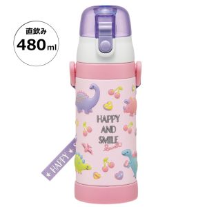 スケーター SKATER スケーター ハッピー&スマイル 3Dロック付ダイレクトステンレスボトル 480ml SDPV5