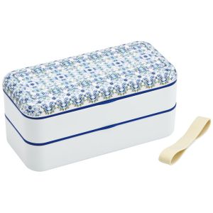 スケーター SKATER スケーター 天平文様 夢幻 濃青 メラミン蓋ランチBOX 2段 SLBW9M