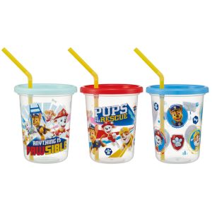 スケーター SKATER スケーター パウ パト23 ストロー付プラスチック製タンブラー 320ml 3個セット SIH3ST