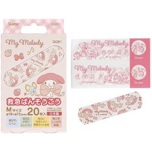 スケーター SKATER スケーター マイメロ ビックリボン 救急 ばんそうこう M 20枚入 QQB1