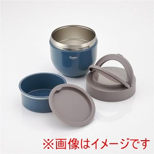 スケーター SKATER スケーター アッシュブルー 折りたたみ ハンドル付き ランチジャー 1250ml LDNO13AG