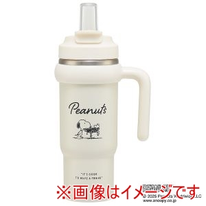 スケーター SKATER スケーター スヌーピー バッジ ハンドル付き ストロー タンブラー 830ml STSTB9