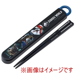 スケーター SKATER スケーター ジュラシックワールド スライド式 箸 箸箱セット ABS2AM