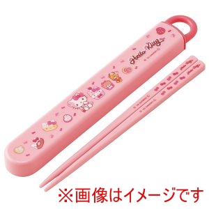 スケーター SKATER スケーター キティ ファンシー スライド 箸 箸箱セット 16.5cm ABS2AM