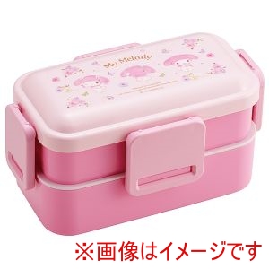 スケーター SKATER スケーター マイメロディ パステル水彩花柄 2段 ふわっと 弁当箱 600ml PFLW4