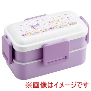 スケーター SKATER スケーター クロミ パステル水彩花柄 2段 ふわっと 弁当箱 600ml PFLW4