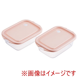 スケーター SKATER スケーター シールボックス M 2P 500ml スモーキーピンク FCN2W