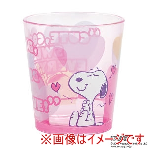 スケーター SKATER スケーター スヌーピー アクリル コップ 280ml クリアピンク KSA4J