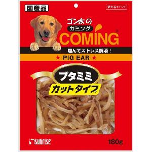 マルカン MG マルカン サンライズ ゴン太のカミング ブタミミ カットタイプ 180g 犬 おやつ