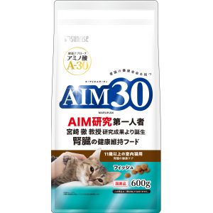 マルカン MG マルカン AIM30 11歳以上の室内猫用 腎臓の健康ケア フィッシュ 600g MG