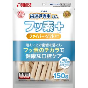 マルカン MG マルカン ゴン太の歯磨き専用ガム フッ素プラス ファイバーソフト Sサイズ アパタイトカルシウム入り 150g MG