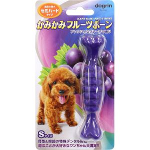 スーパーキャット SuperCat スーパーキャット かみかみフルーツボーン グレープ S セミハードタイプ 犬 おもちゃ デンタルケア