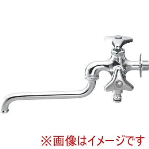 三栄水栓 SANEI 三栄水栓 E106V-13 散水用二口自在水栓 SANEI