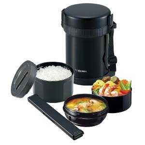 象印マホービン ZOJIRUSHI 象印 SL-GH18-BA ステンレスランチジャー ブラック メーカー直送 代引不可 北海道沖縄離島不可